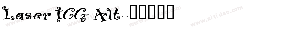 Laser ICG Alt字体转换
